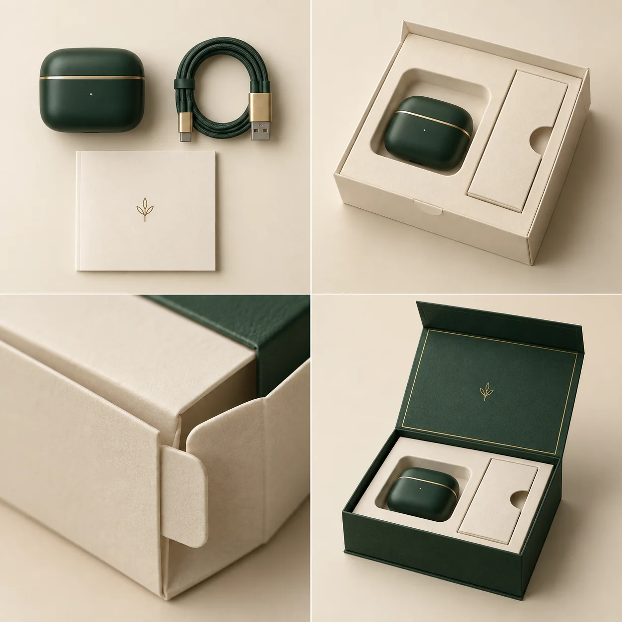 Illustrative concept: Folded paperboard platform with separate recesses