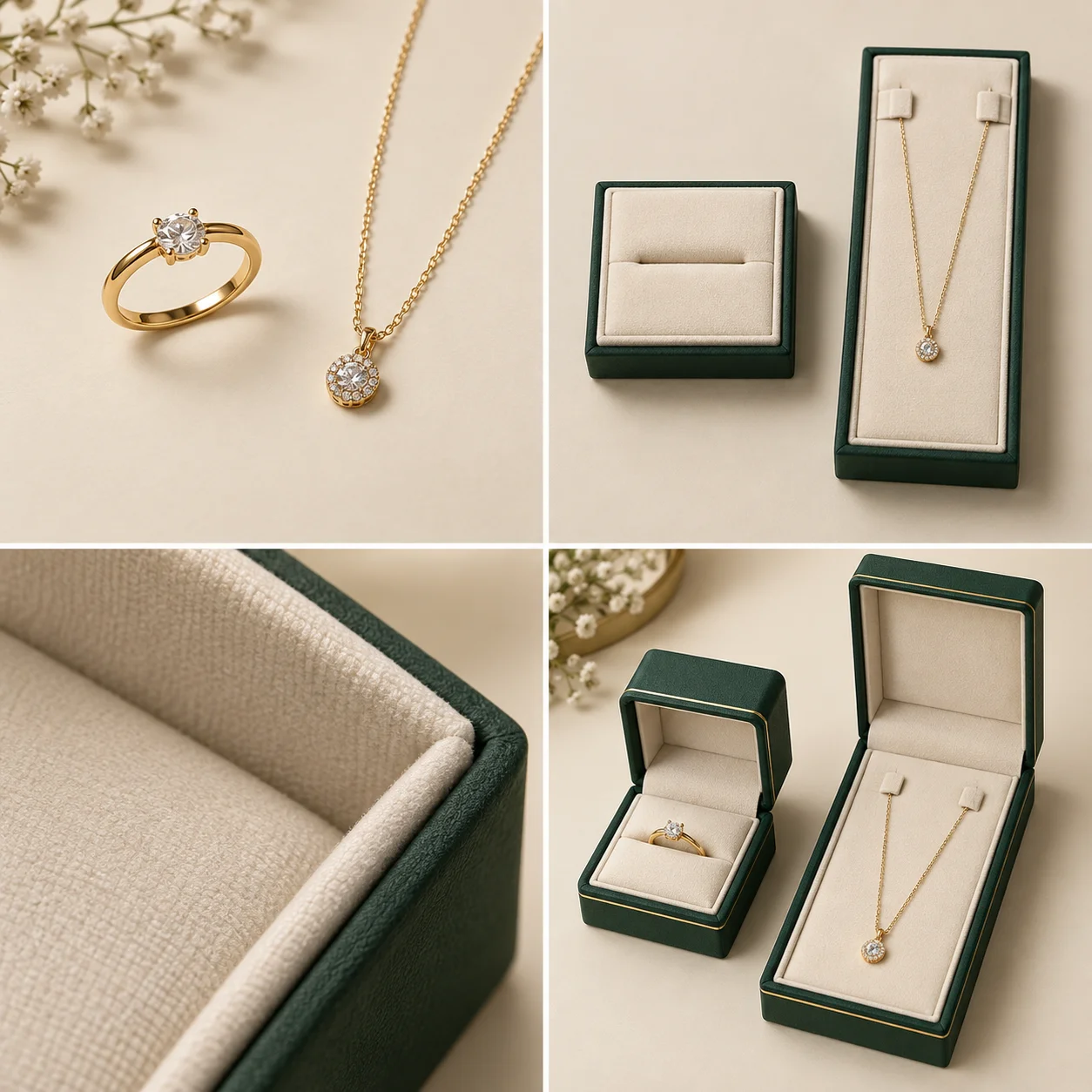 Four stages: Jewelry: presentation and product contact