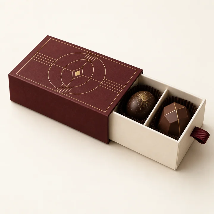 Drawer box packaging illustration