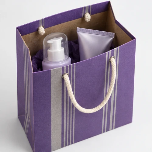 Skincare duo — Cord-handle paper bag