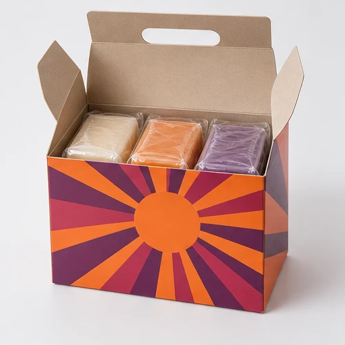 Custom soap bars packaging — Gable-top carton — Packed presentation