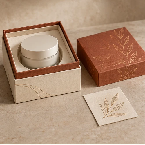 Face cream presentation — Shoulder-neck box