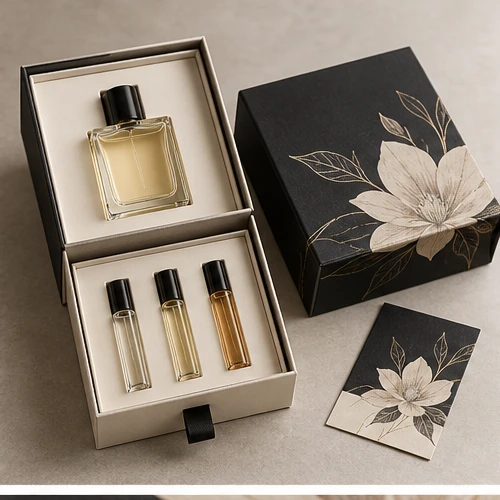 Fragrance layering set — Two-tier lift-off box