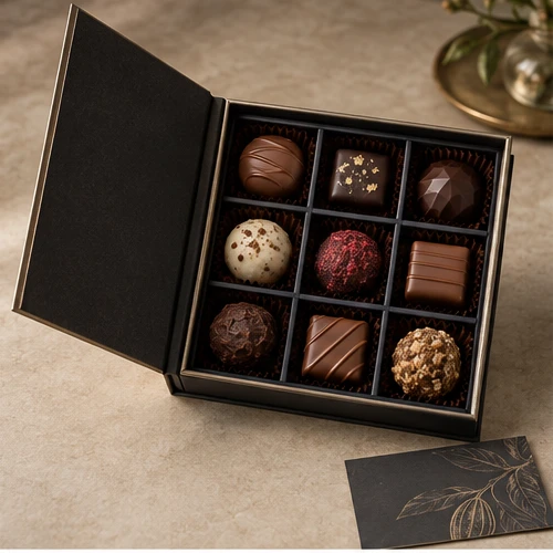 Chocolate selection — Magnetic book box