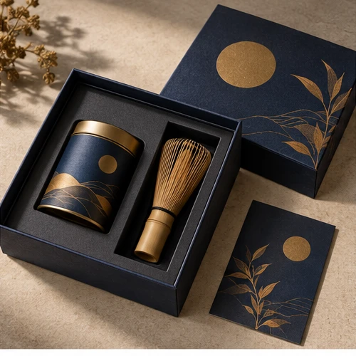 Matcha ritual gift — Lift-off lid