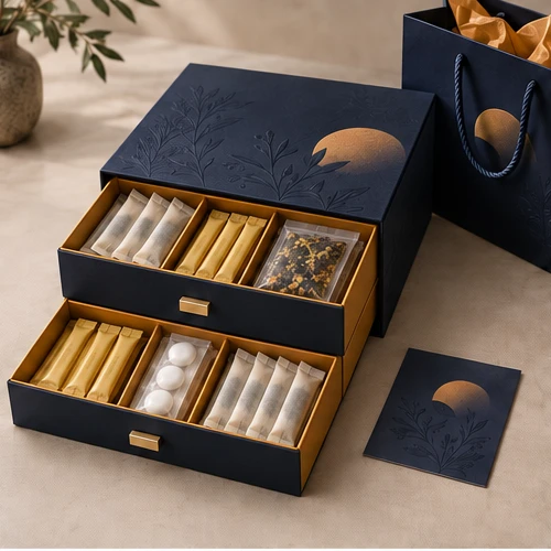 Travel wellness organiser — Two-drawer box