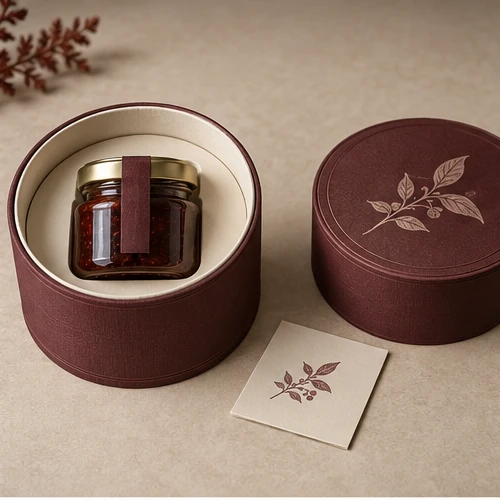 Single jar wellness gift — Round lift-off box