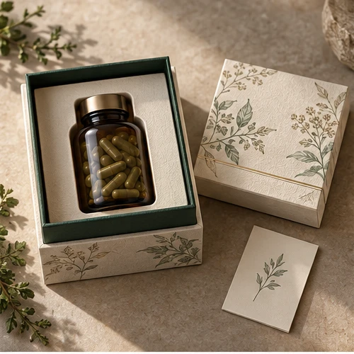 Botanical capsule gift — Shoulder-neck box