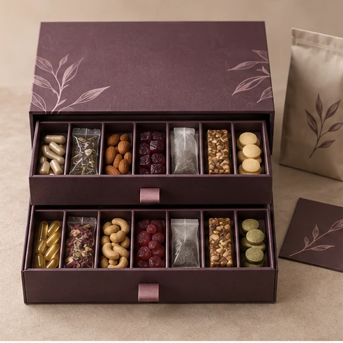 Weekly wellness refill — Two-drawer box
