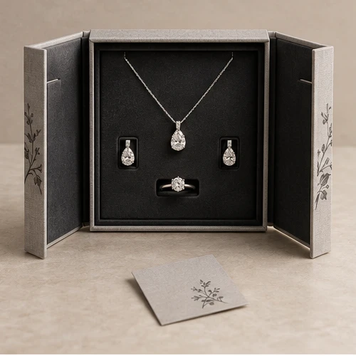 Wedding jewellery set — Double-door box