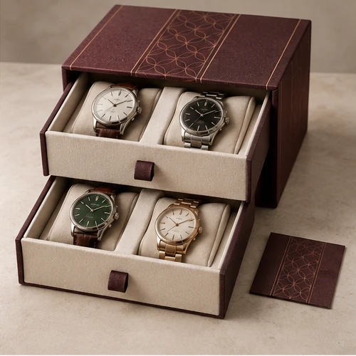 Collector watch drawers — Two-drawer box