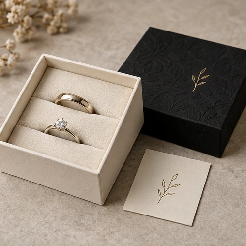 Anniversary ring pair — Lift-off lid