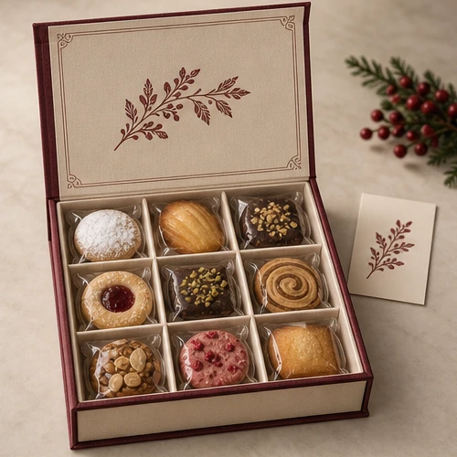 Festive pastry collection — Magnetic book box