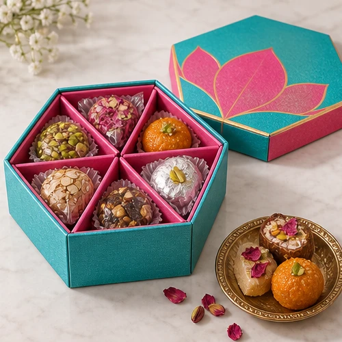 Festival sweets collection — Hexagonal lift-off box