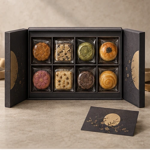 New year pastry gift — Double-door box