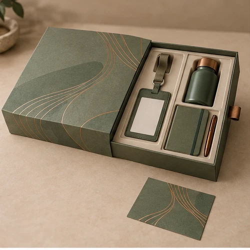 Conference welcome kit — Drawer box
