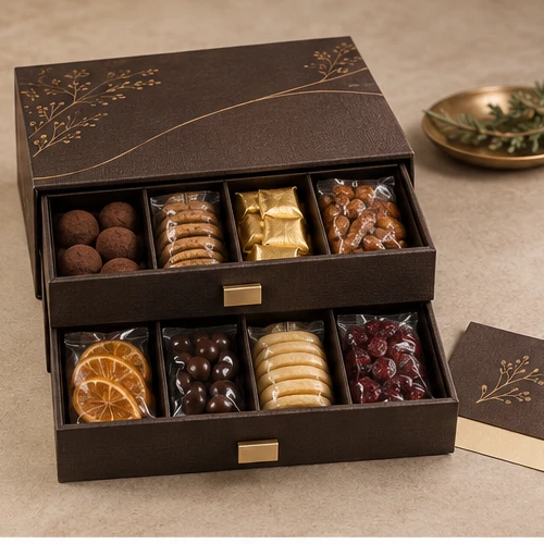 Festive corporate cabinet — Two-drawer box