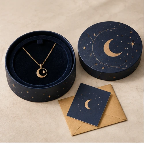 Round keepsake presentation — Round lift-off box