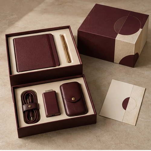 Premium onboarding set — Two-tier lift-off box