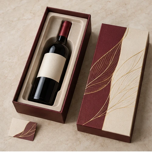 Single wine bottle gift box
