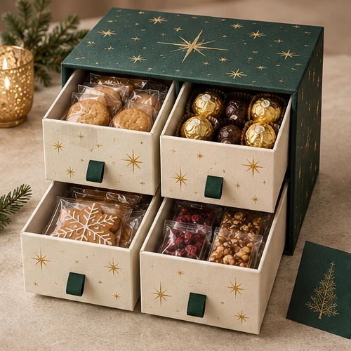 Four-drawer Christmas gift cabinet