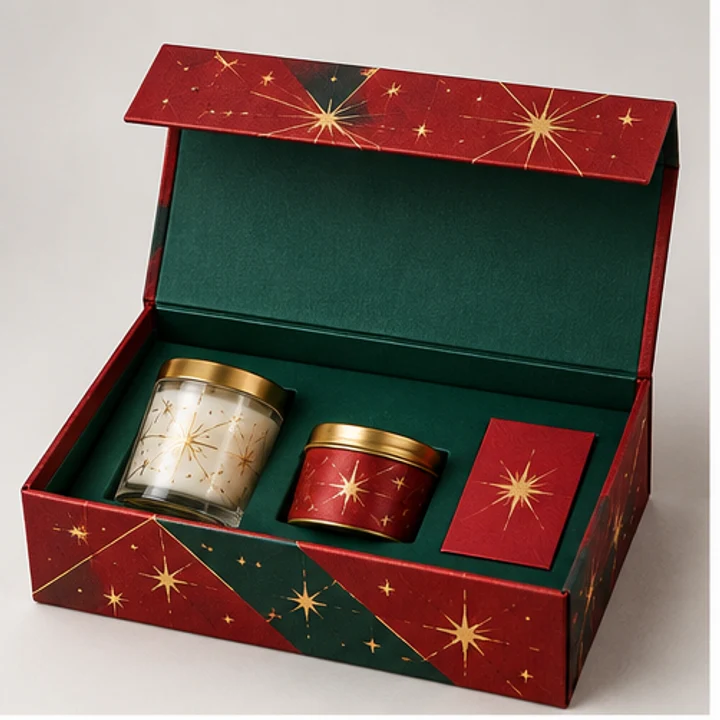 Christmas gift set — Collapsible magnetic rigid box