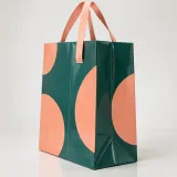 Custom perfume bottle packaging — Ribbon-handle paper bag — Side gusset