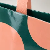 Custom perfume bottle packaging — Ribbon-handle paper bag — Paper & finish