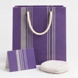 Custom skincare duo packaging — Cord-handle paper bag — Complete set