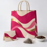 Custom tea sachets packaging — Twisted-paper handle bag — Complete set