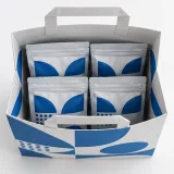 Custom coffee pouches packaging — Flat-paper handle bag — Interior & handles