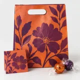 Custom wrapped chocolates packaging — Die-cut handle paper bag — Complete set