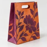 Custom wrapped chocolates packaging — Die-cut handle paper bag — Side gusset