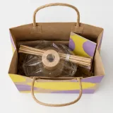 Custom reed diffuser packaging — Twisted-paper handle bag — Interior & handles