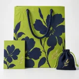 Custom silk scarf packaging — Cord-handle paper bag — Complete set
