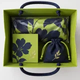 Custom silk scarf packaging — Cord-handle paper bag — Interior & handles
