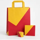 Custom lipstick trio packaging — Flat-paper handle bag — Complete set