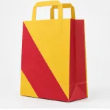 Custom lipstick trio packaging — Flat-paper handle bag — Side gusset
