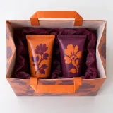 Custom hand cream duo packaging — Flat-paper handle bag — Interior & handles