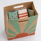 Socks gift — Die-cut handle paper bag