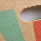 Custom socks gift packaging — Die-cut handle paper bag — Paper & finish