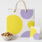Custom sealed granola pouch packaging — Cord-handle paper bag — Complete set
