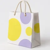 Custom sealed granola pouch packaging — Cord-handle paper bag — Side gusset