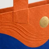 Custom tumbler packaging — Flat-paper handle bag — Paper & finish
