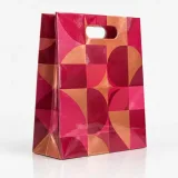 Custom tea tin packaging — Die-cut handle paper bag — Side gusset
