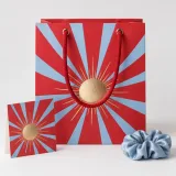 Custom beauty discovery set packaging — Cord-handle paper bag — Complete set