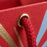 Custom beauty discovery set packaging — Cord-handle paper bag — Paper & finish