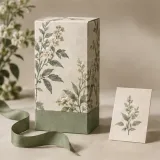 Custom skincare bottle folding carton packaging — Tuck-end carton — Closed set
