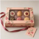 Custom window bakery gift carton packaging — Window tuck-end carton — Closed set