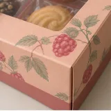Custom window bakery gift carton packaging — Window tuck-end carton — Material & finish